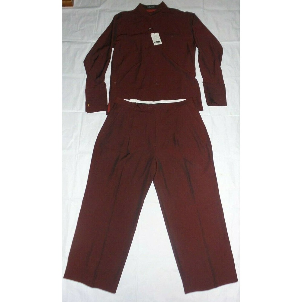 Step One Mens XL Button-Down Shirt/Pants Size 40